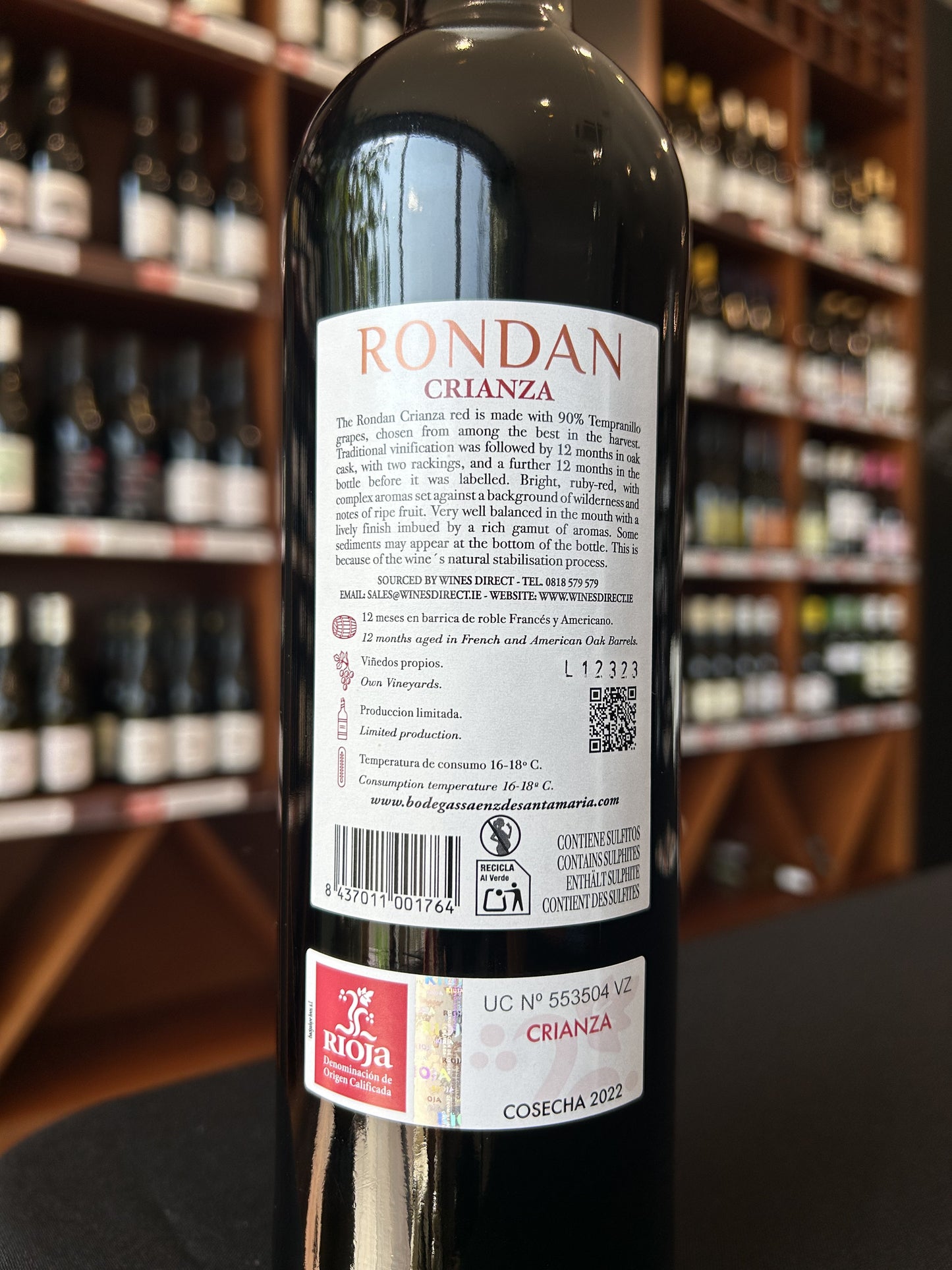 Rondan Crianza Rioja DOC Spain
