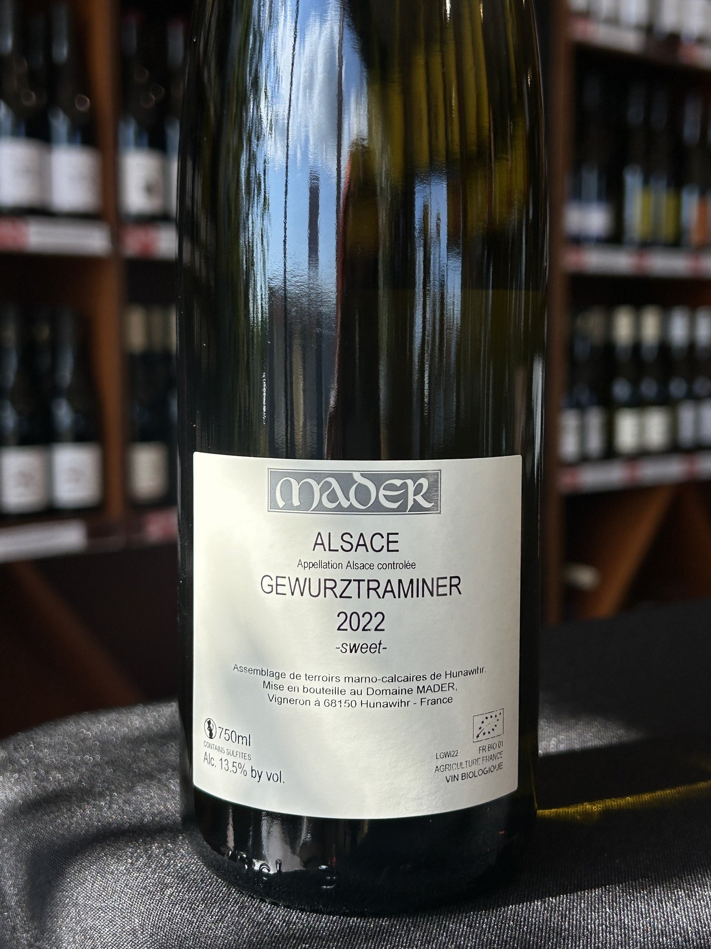 Jean-Luc Mader Gewurztraminer back label