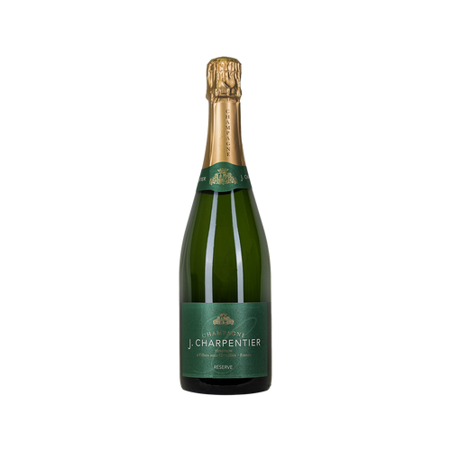Bottle of J. Charpentier Brut Réserve Champagne sparkling wine from France