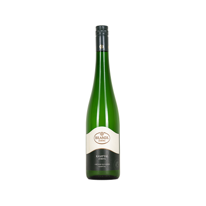 Bottle of Brandl Zobing Grüner Veltliner white wine from Kamptal, Austria