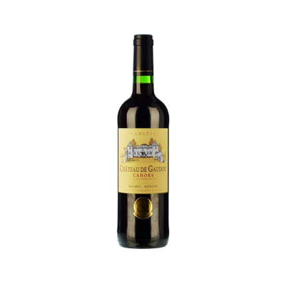 Bottle of Gaudou Tradition Malbec red wine from Cahors, France