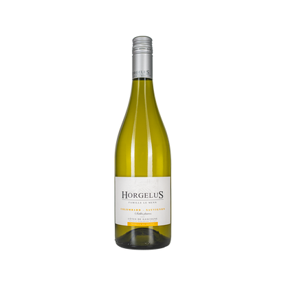 Bottle of Horgelus Colombard Sauvignon Blanc white wine from Gascony, France