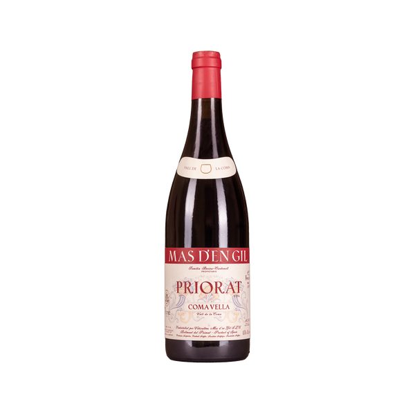 Bottle of Coma Vella Premier Cru red wine from Priorat, Spain