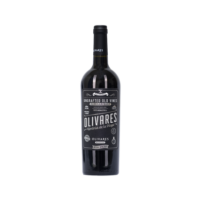 Bottle of Olivares Umbria de la Hoya red wine from Jumilla, Spain