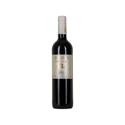 Bottle of Rondan Reserva red wine from Rioja, Spain