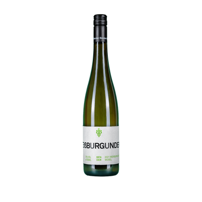 Bottle of Bender Weissburgunder Pinot Blanc white wine from Germany