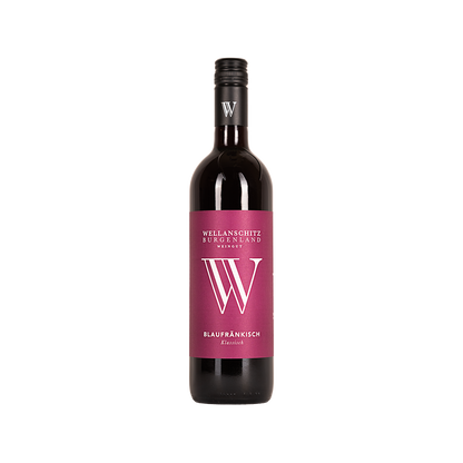 Bottle of Wellanschitz Blaufränkisch red wine from Austria