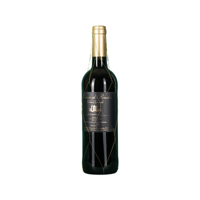 Bottle of Senorío de Rondan Gran Reserva red wine from Rioja, Spain