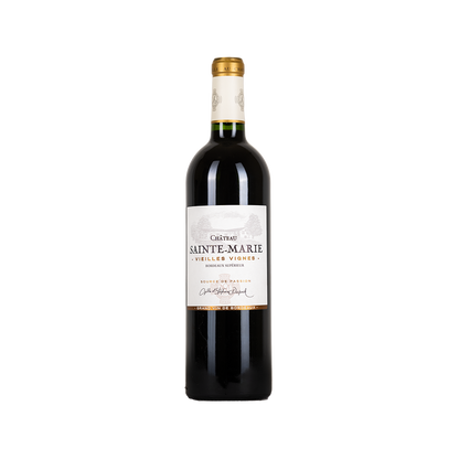Bottle of Sainte Marie Bordeaux Supérieur red wine from Bordeaux, France
