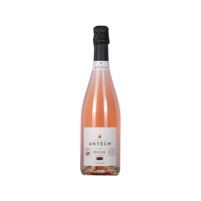Bottle of Antech Emotion rosé Crémant de Limoux sparkling wine from Languedoc, France