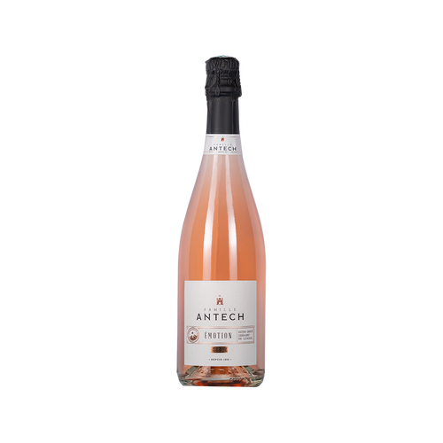 Bottle of Antech Emotion rosé Crémant de Limoux sparkling wine from Languedoc, France