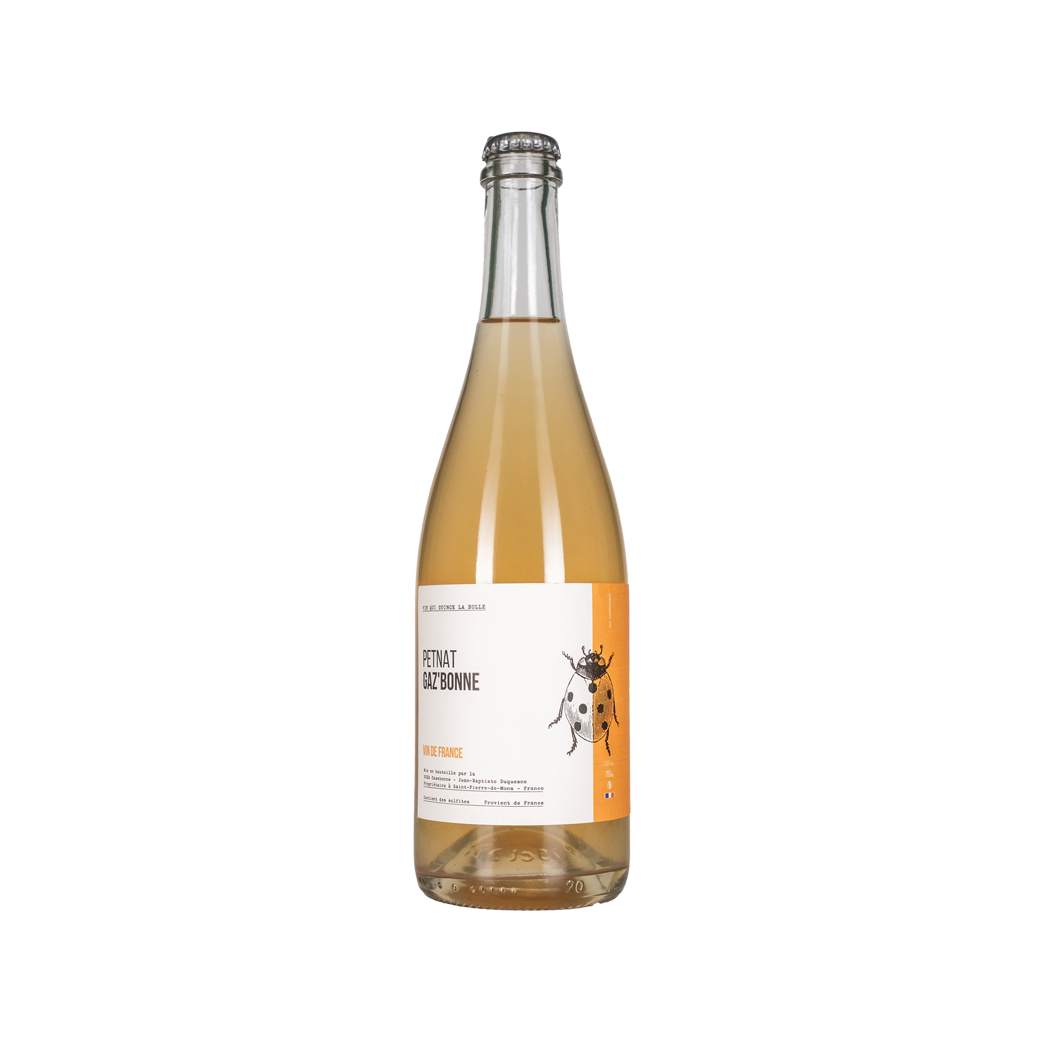 Bottle of Château Cazebonne Gaz'bonne Pet Nat sparkling wine from Bordeaux, France