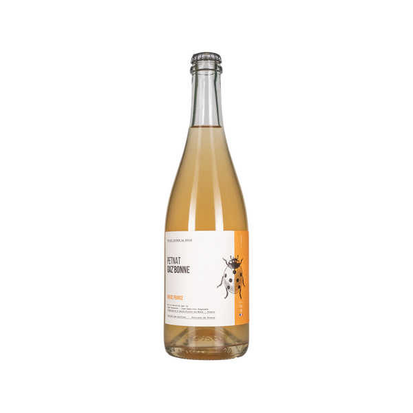 Bottle of Château Cazebonne Gaz'bonne Pet Nat sparkling wine from Bordeaux, France