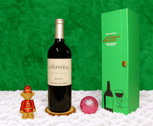 Spanish Rioja Christmas wine gift: a bottle of Vinasperi Crianza Rioja