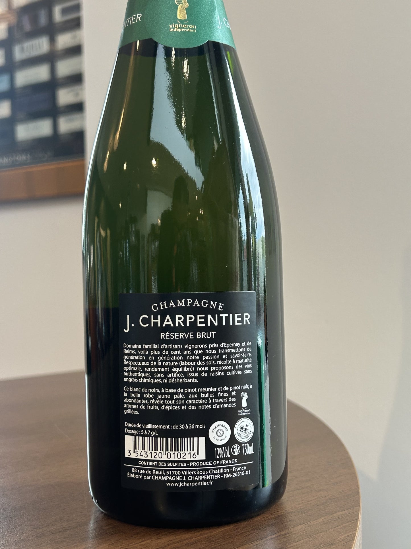 J. Charpentier Brut Réserve Champagne AOC France