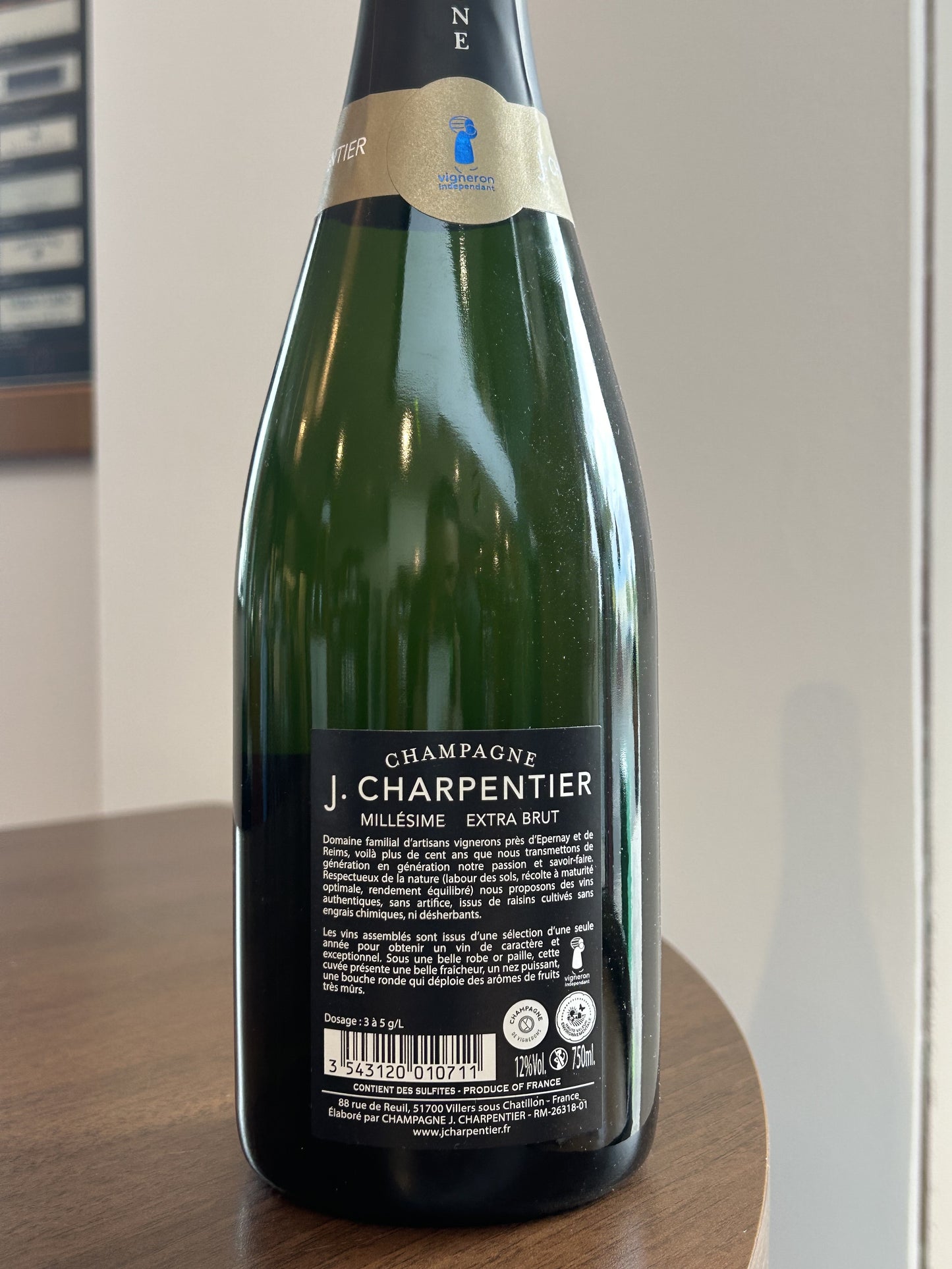 J. Charpentier Millésime Champagne AOC 2019 France