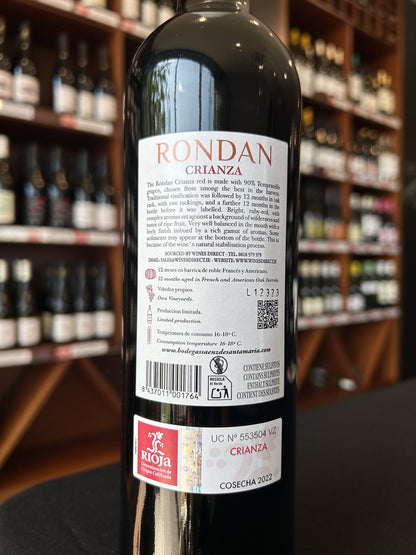 Rondan Crianza Rioja DOC Spain