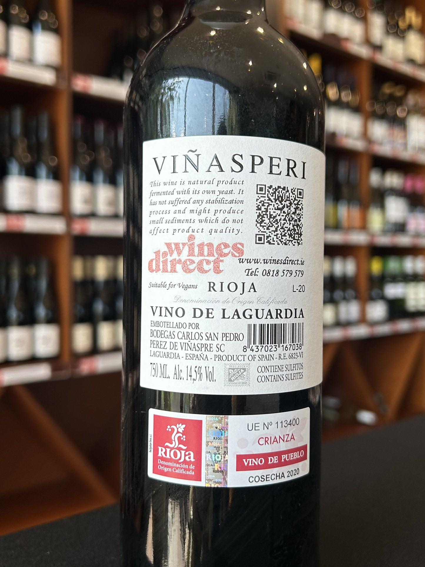 Vinasperi Crianza Rioja DOC Spain