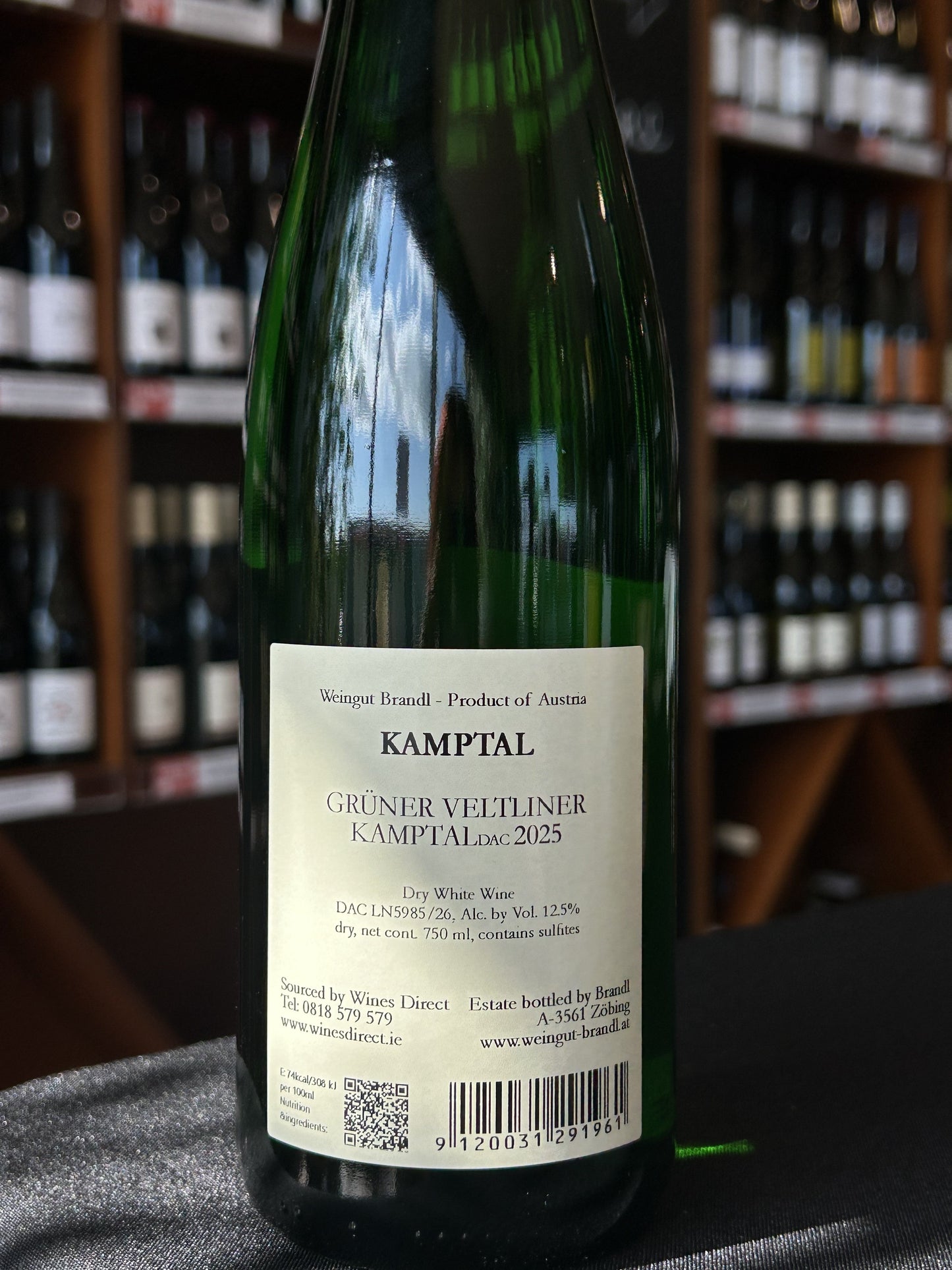 Brandl Zobing Gruner Veltliner back label