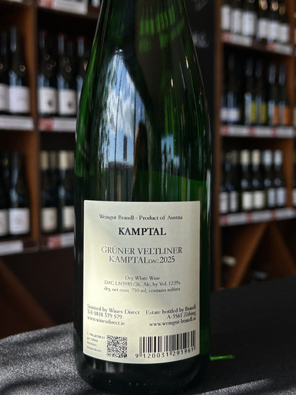 Brandl Zobing Gruner Veltliner back label