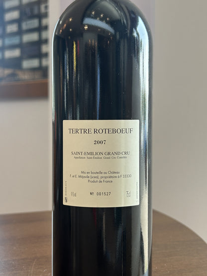 Tertre Roteboeuf St Emilion Grand Cru AOC France 2007