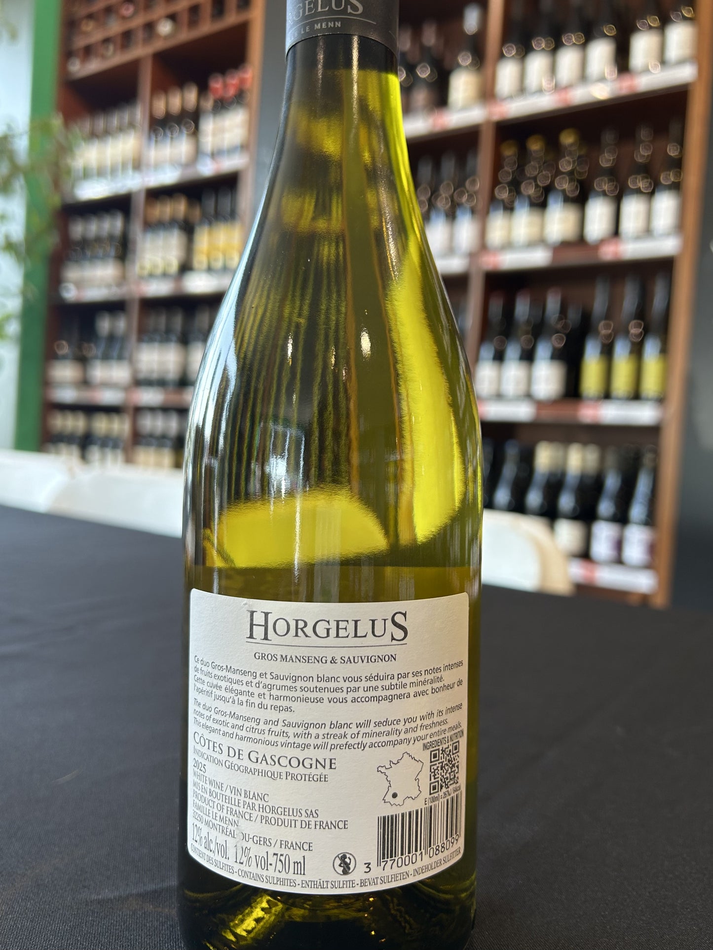 Horgelus Gros Manseng Sauvignon Blanc IGP Côtes de Gascogne France