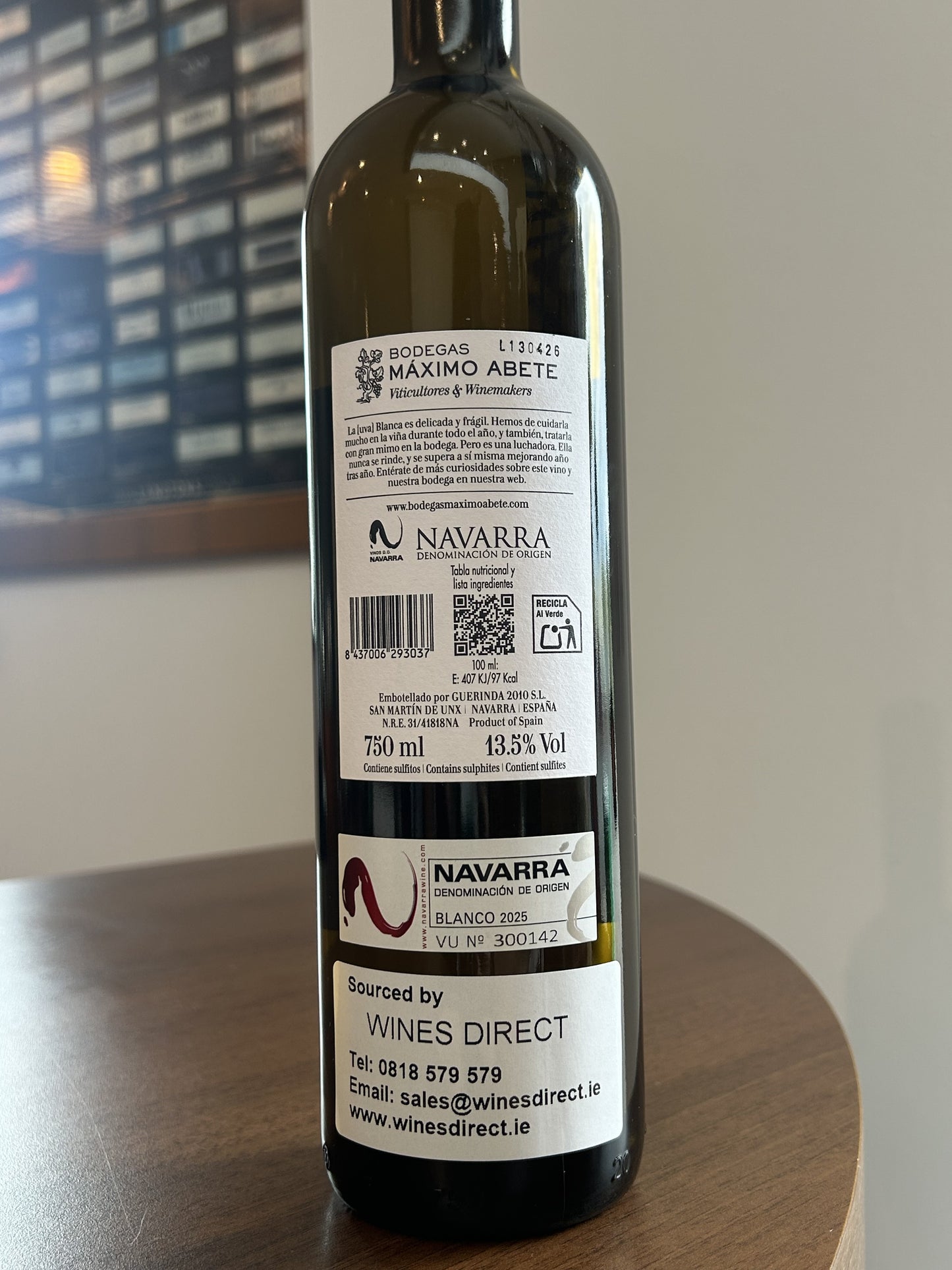 Guerinda La Blanca Chardonnay DO Navarra Spain