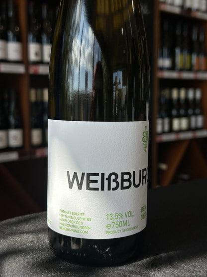 Bender Weissburgunder back label