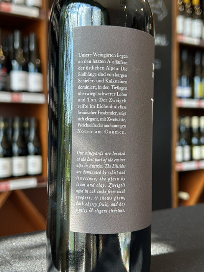 Wellanschitz Zweigelt back label 2