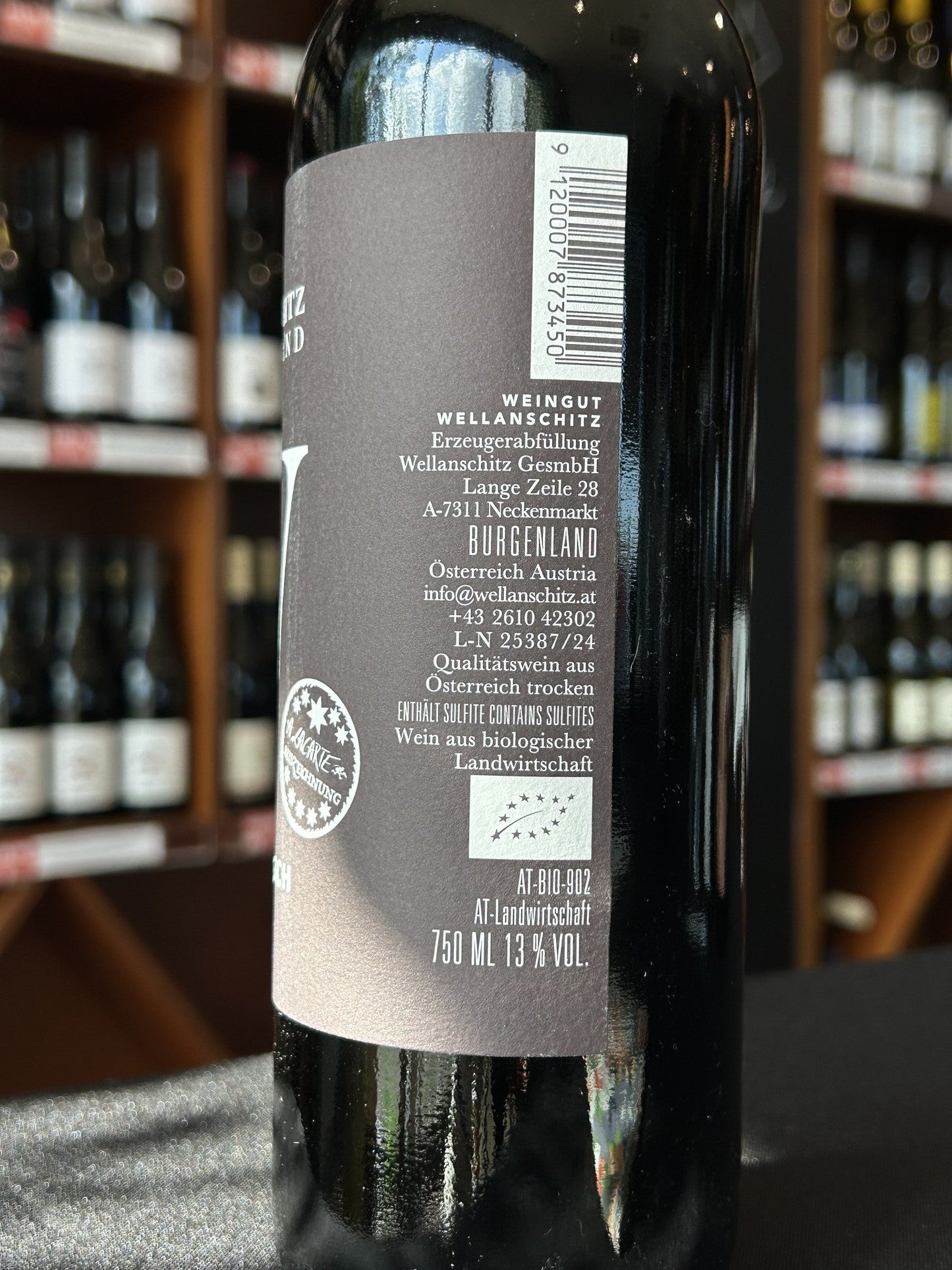 Wellanschitz Zweigelt back label