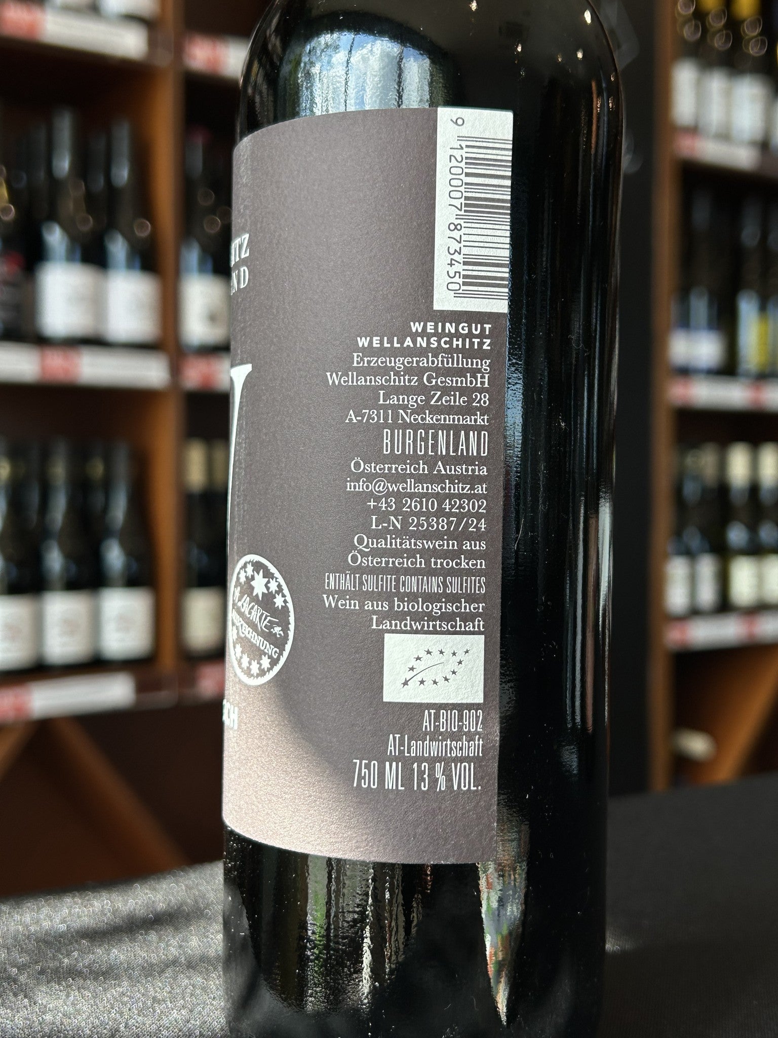 Wellanschitz Zweigelt back label