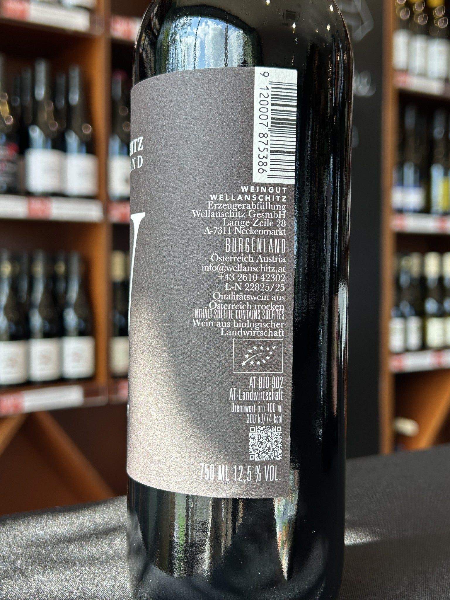 Wellanschitz Blaufrankisch back label