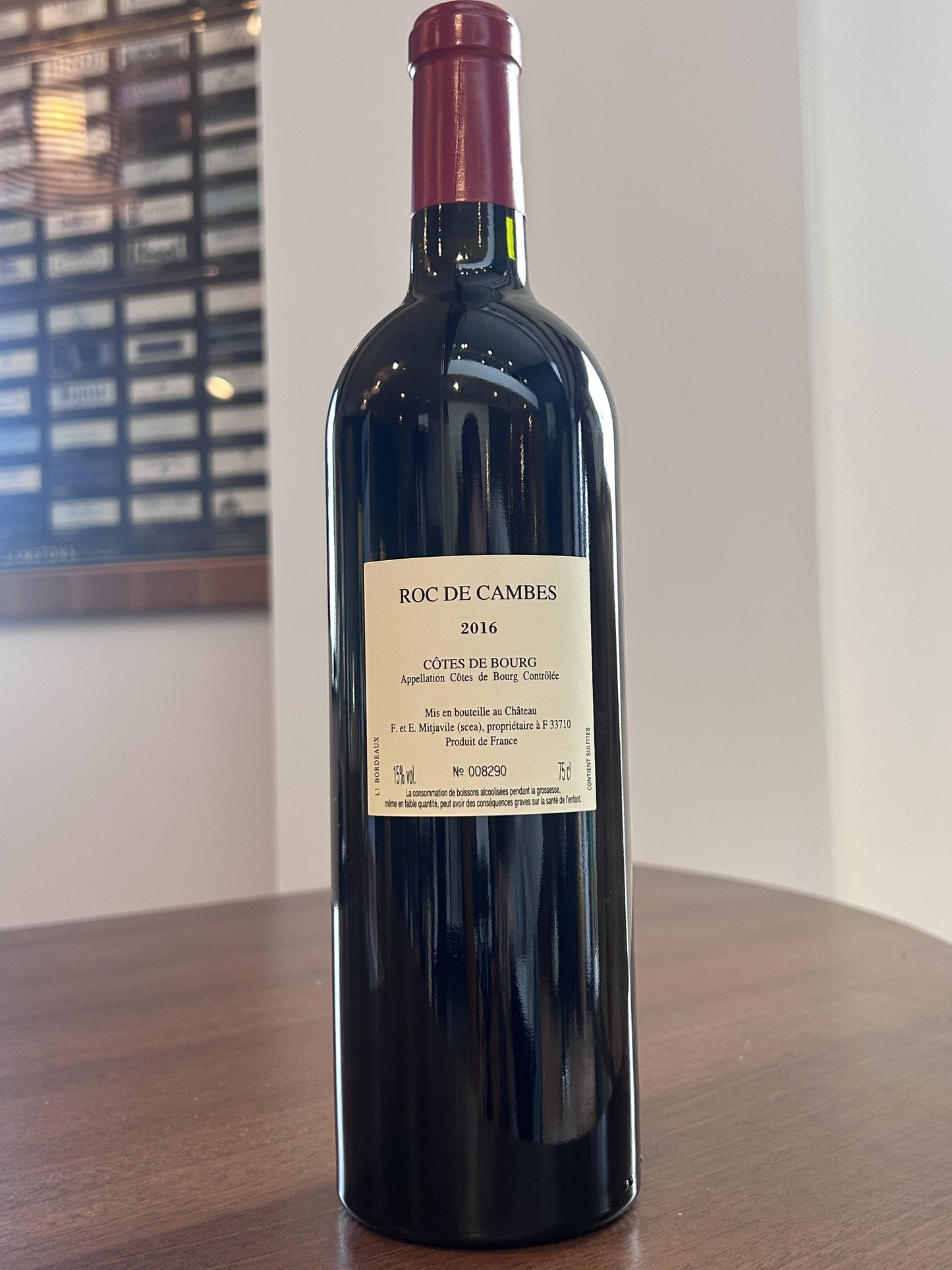 Roc de Cambes Cotes de Bourg AOC Bordeaux 2016
