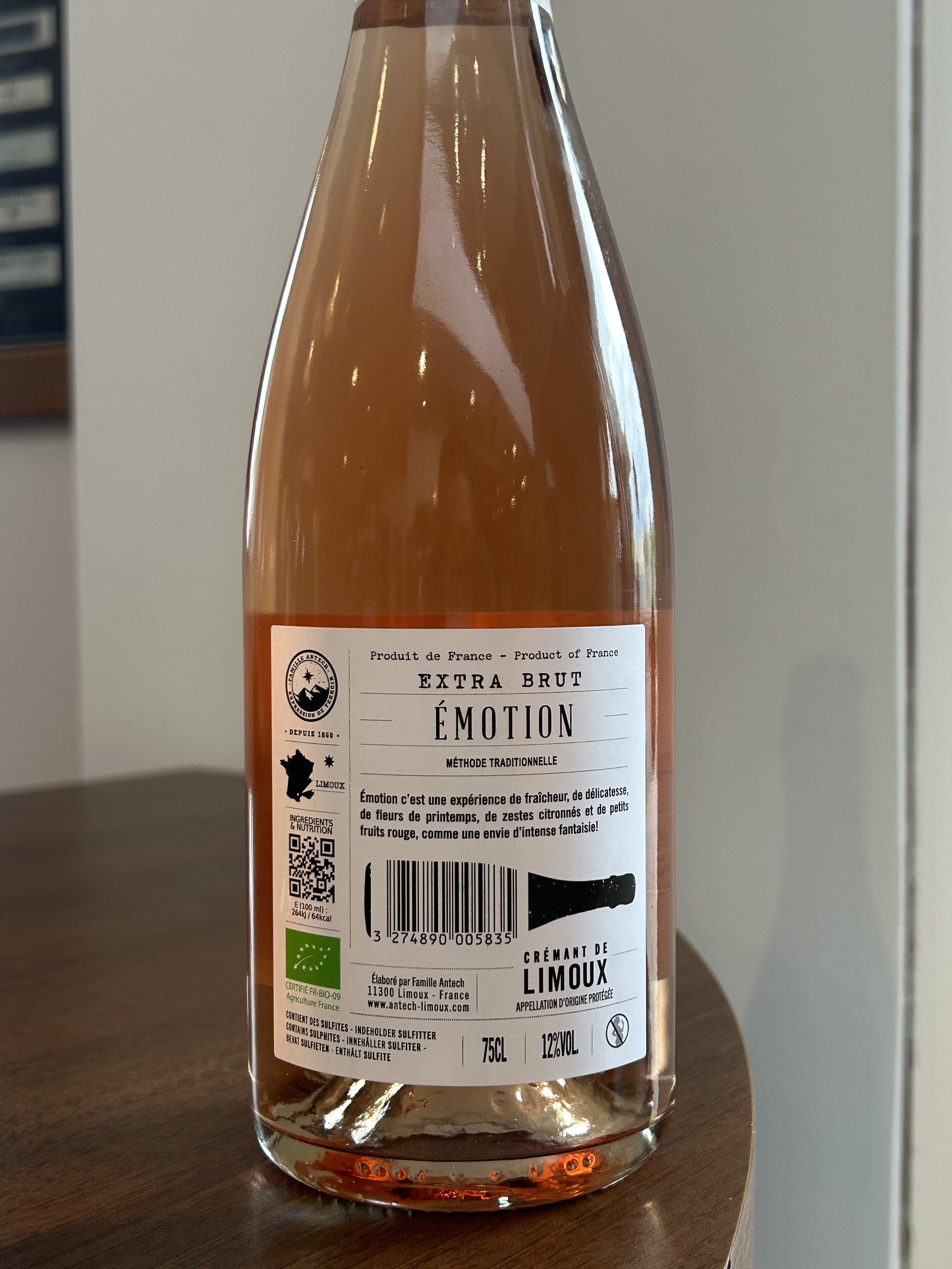 Antech Emotion Rose Cremant de Limoux France
