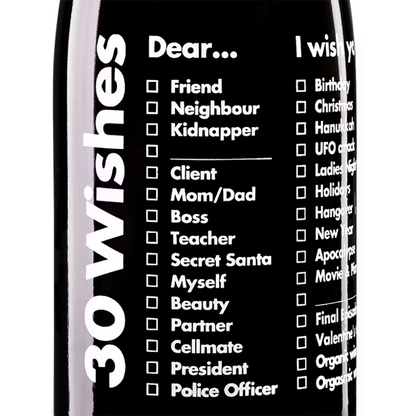 30 Wishes Tempranillo Valencia Spain