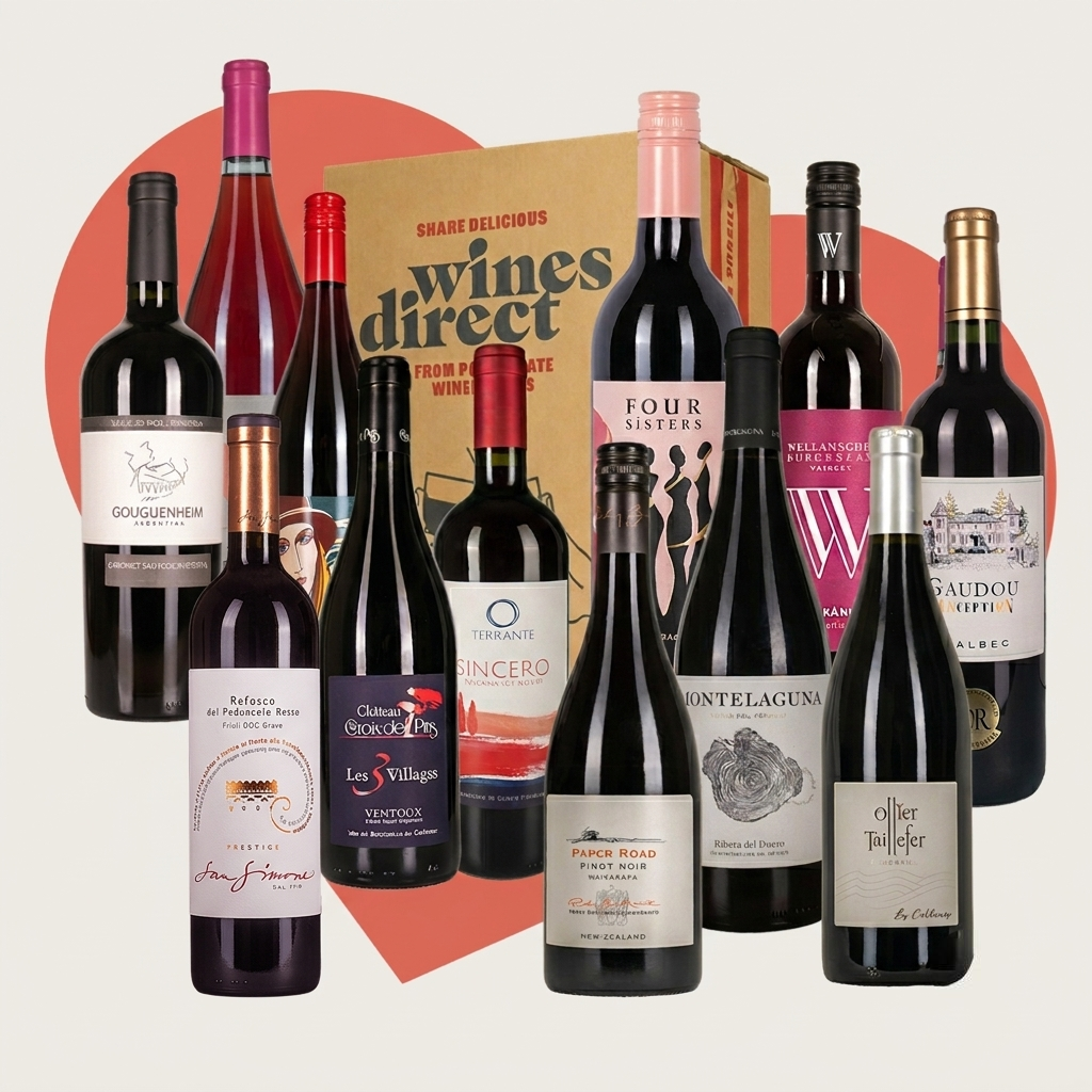 Wines Direct Best Sellers red wine mixed case of 12 bottles